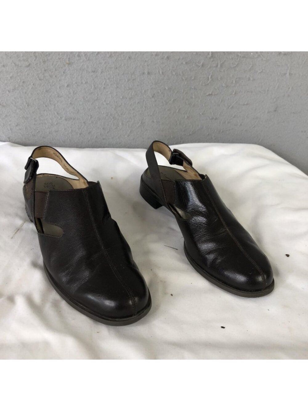 Ros Hommerson Shoes Womens Size 9.5 Brown Leather Slingback Sandals Comfort